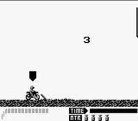 une photo d'Ã©cran de Motocross Maniacs sur Nintendo Game Boy